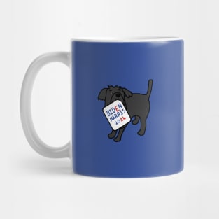 Small Dog with Biden Harris 2024 Sign Mug